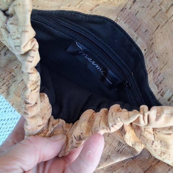 Natural Cork Marmi 80s shoulder flap bag - Picture 7 of 9